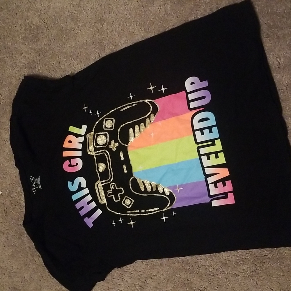 The Childrens Place Girls Gamer Tee L 10/12